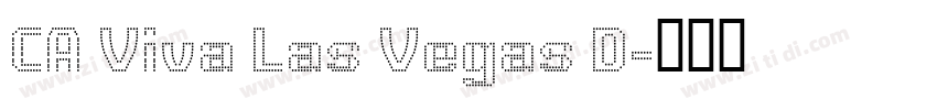 CA Viva Las Vegas D字体转换